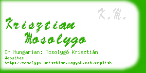 krisztian mosolygo business card